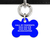 Bailey And Bone Pet Tag Blue Hello My Name Is Pet Tag