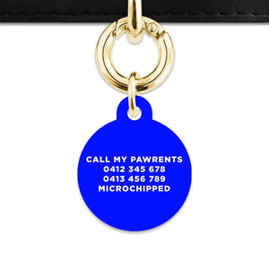 Bailey And Bone Pet Tag Blue Hello My Name Is Pet Tag