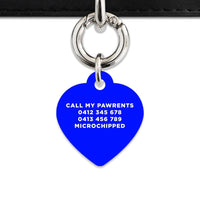 Bailey And Bone Pet Tag Blue Hello My Name Is Pet Tag