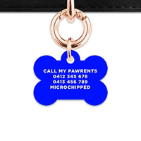 Bailey And Bone Pet Tag Blue Hello My Name Is Pet Tag