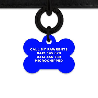 Bailey And Bone Pet Tag Blue Hello My Name Is Pet Tag