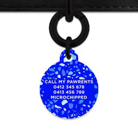 Bailey And Bone Pet Tag Blue Terrazzo Pet Tag