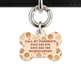 Bailey And Bone Pet Tag Boho Beige Seashells Pet Tag