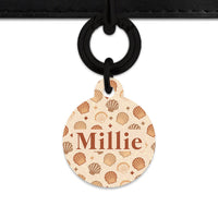 Bailey And Bone Pet Tag Boho Beige Seashells Pet Tag