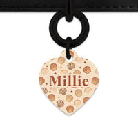 Bailey And Bone Pet Tag Boho Beige Seashells Pet Tag