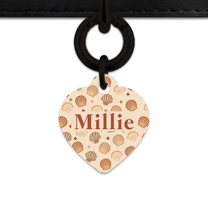 Bailey And Bone Pet Tag Boho Beige Seashells Pet Tag