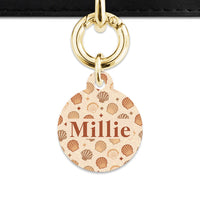 Bailey And Bone Pet Tag Boho Beige Seashells Pet Tag