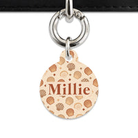 Bailey And Bone Pet Tag Boho Beige Seashells Pet Tag