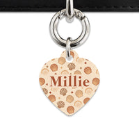 Bailey And Bone Pet Tag Boho Beige Seashells Pet Tag