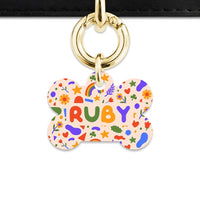 Bailey And Bone Pet Tag Bone / Gold Cute Summer Shapes Pet Tag