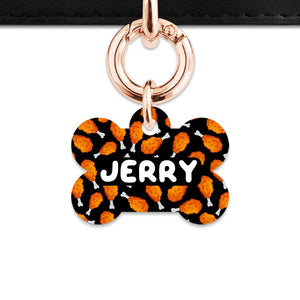 Bailey And Bone Pet Tag Bone / Rose Gold Chicken Drumsticks Pet Tag