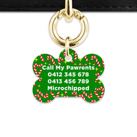 Bailey And Bone Pet Tag Candy Canes Pet Tag