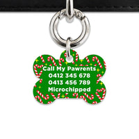 Bailey And Bone Pet Tag Candy Canes Pet Tag
