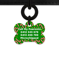 Bailey And Bone Pet Tag Candy Canes Pet Tag