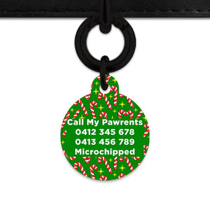 Bailey And Bone Pet Tag Candy Canes Pet Tag