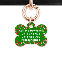 Bailey And Bone Pet Tag Candy Canes Pet Tag