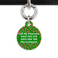 Bailey And Bone Pet Tag Candy Canes Pet Tag