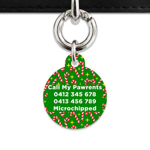 Bailey And Bone Pet Tag Candy Canes Pet Tag