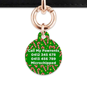 Bailey And Bone Pet Tag Candy Canes Pet Tag