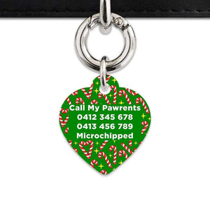 Bailey And Bone Pet Tag Candy Canes Pet Tag