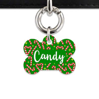 Bailey And Bone Pet Tag Candy Canes Pet Tag