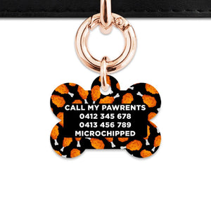 Bailey And Bone Pet Tag Chicken Drumsticks Pet Tag