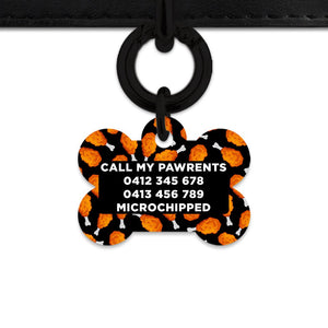 Bailey And Bone Pet Tag Chicken Drumsticks Pet Tag