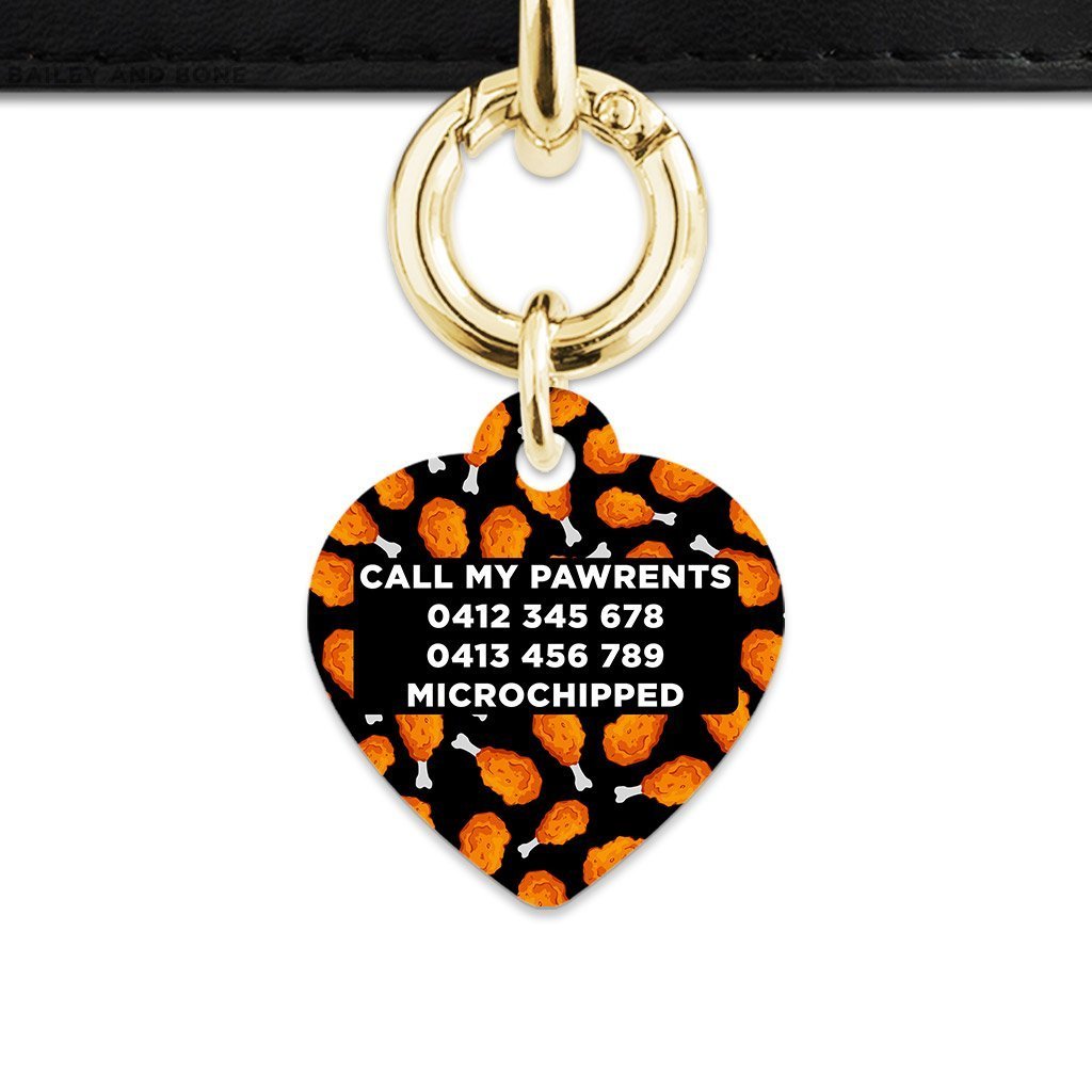 Bailey And Bone Pet Tag Chicken Drumsticks Pet Tag