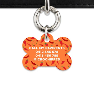 Bailey And Bone Pet Tag Chili Pepper Pet Tag