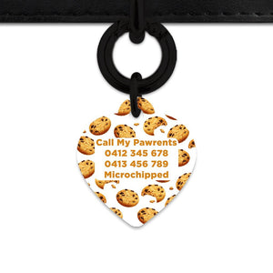 Bailey And Bone Pet Tag Choc Chip Cookie Pet Tag