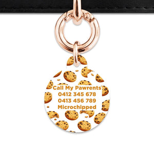 Bailey And Bone Pet Tag Choc Chip Cookie Pet Tag
