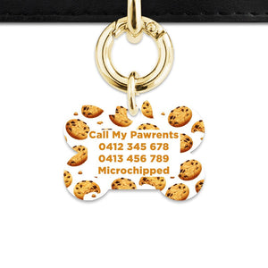 Bailey And Bone Pet Tag Choc Chip Cookie Pet Tag