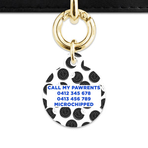 Bailey And Bone Pet Tag Choc Cookie Pattern Pet Tag