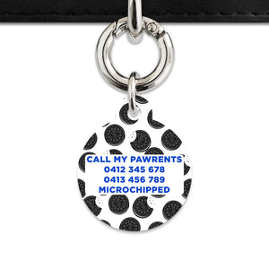 Bailey And Bone Pet Tag Choc Cookie Pattern Pet Tag