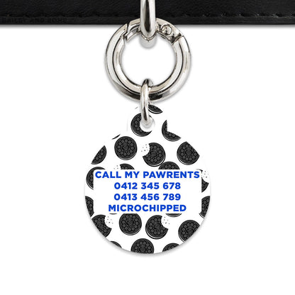 Bailey And Bone Pet Tag Choc Cookie Pattern Pet Tag