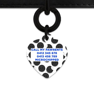 Bailey And Bone Pet Tag Choc Cookie Pattern Pet Tag
