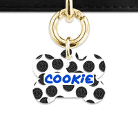 Bailey And Bone Pet Tag Choc Cookie Pattern Pet Tag