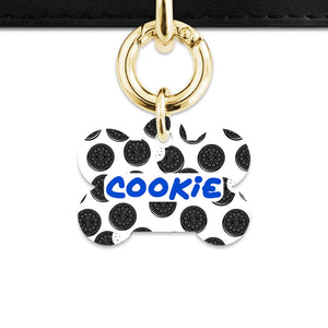 Bailey And Bone Pet Tag Choc Cookie Pattern Pet Tag