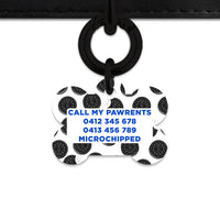 Bailey And Bone Pet Tag Choc Cookie Pattern Pet Tag