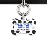 Bailey And Bone Pet Tag Choc Cookie Pattern Pet Tag