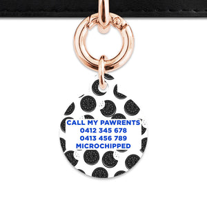 Bailey And Bone Pet Tag Choc Cookie Pattern Pet Tag