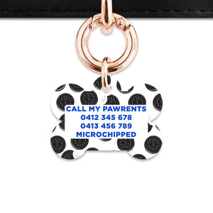 Bailey And Bone Pet Tag Choc Cookie Pattern Pet Tag