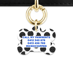 Bailey And Bone Pet Tag Choc Cookie Pattern Pet Tag
