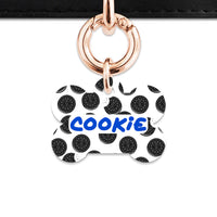 Bailey And Bone Pet Tag Choc Cookie Pattern Pet Tag