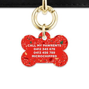 Bailey And Bone Pet Tag Christmas Terrazzo Pet Tag
