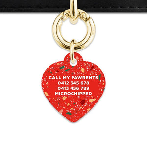 Bailey And Bone Pet Tag Christmas Terrazzo Pet Tag