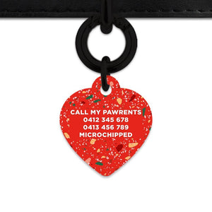 Bailey And Bone Pet Tag Christmas Terrazzo Pet Tag