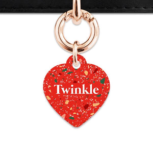 Bailey And Bone Pet Tag Christmas Terrazzo Pet Tag