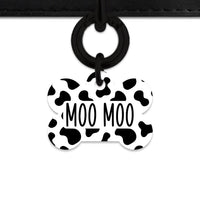 Bailey And Bone Pet Tag Classic Cow Print Pet Tag