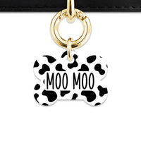 Bailey And Bone Pet Tag Classic Cow Print Pet Tag